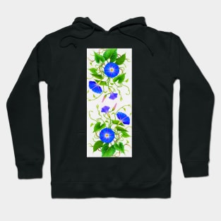 Morning Glory floral pattern Hoodie